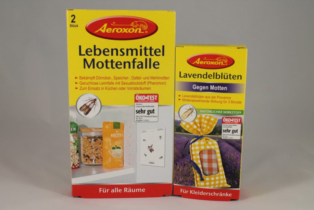 Aeroxon Textilschutz Hänger 2x3 - Mottenschutz Für Kleiderschrank, Wirksamer