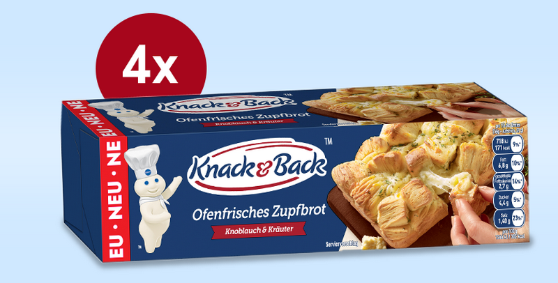 150 Tester das neue ofenfrische Zupfbrot von Knack & Back™ gesucht