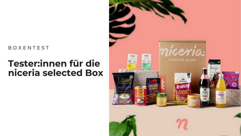 50 Tester:innen für die niceria selected Box gesucht