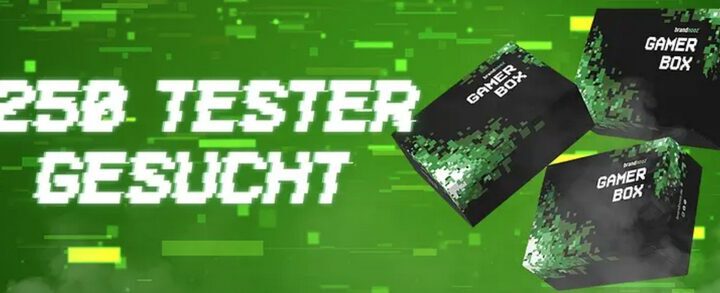 250 Tester:innen für die brandnooz Gamer Box gesucht!