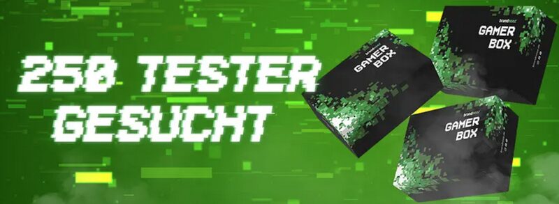 250 Tester:innen für die brandnooz Gamer Box gesucht!